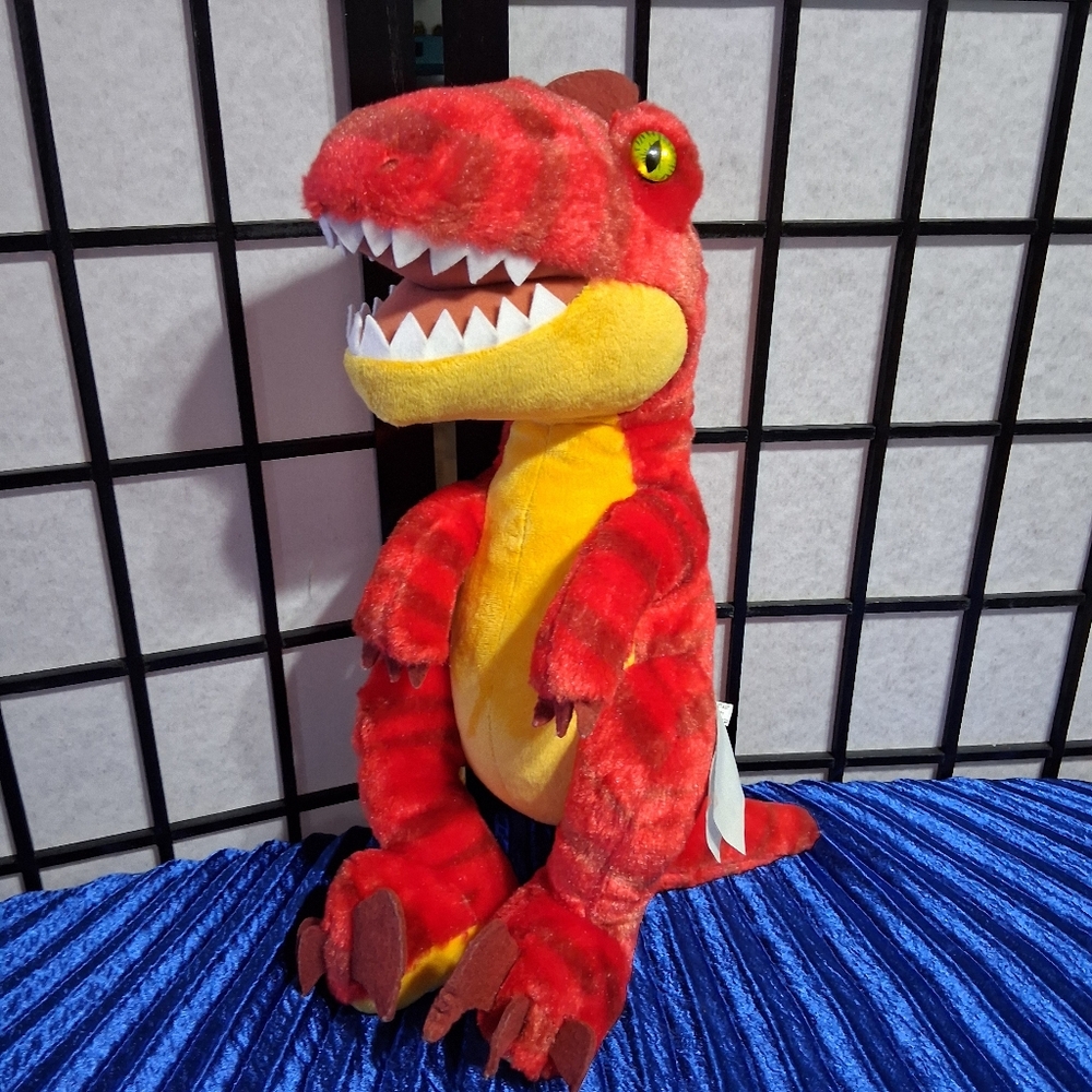 Red Raptor Stuffed Animal / Build-A-Bear - Picture 12 of 14